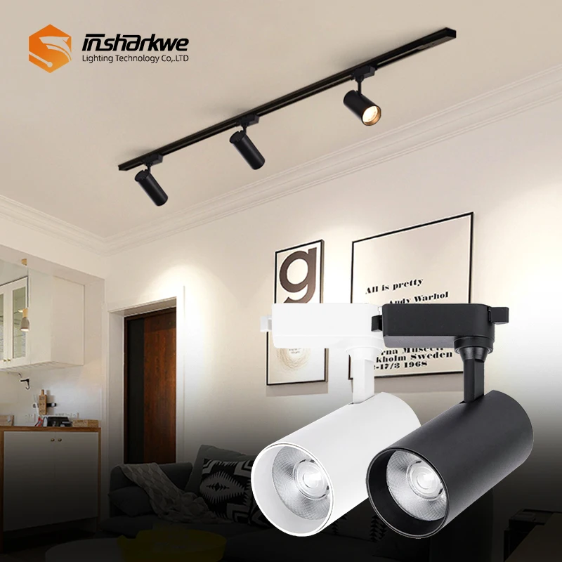 Commercial Price New Design Anti Glare Flicker Free 7W 10W 20W 30W Cob Led Track LightTrack Light for Shop lamp Store Spotlight
