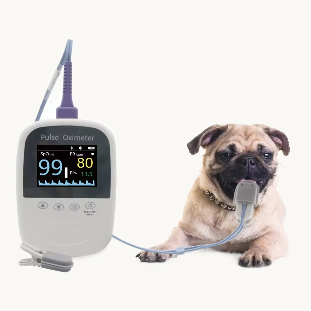 Automatic Portable Handheld Small animal Spo2 And Pulse Rate Vet Pulse Oximeter