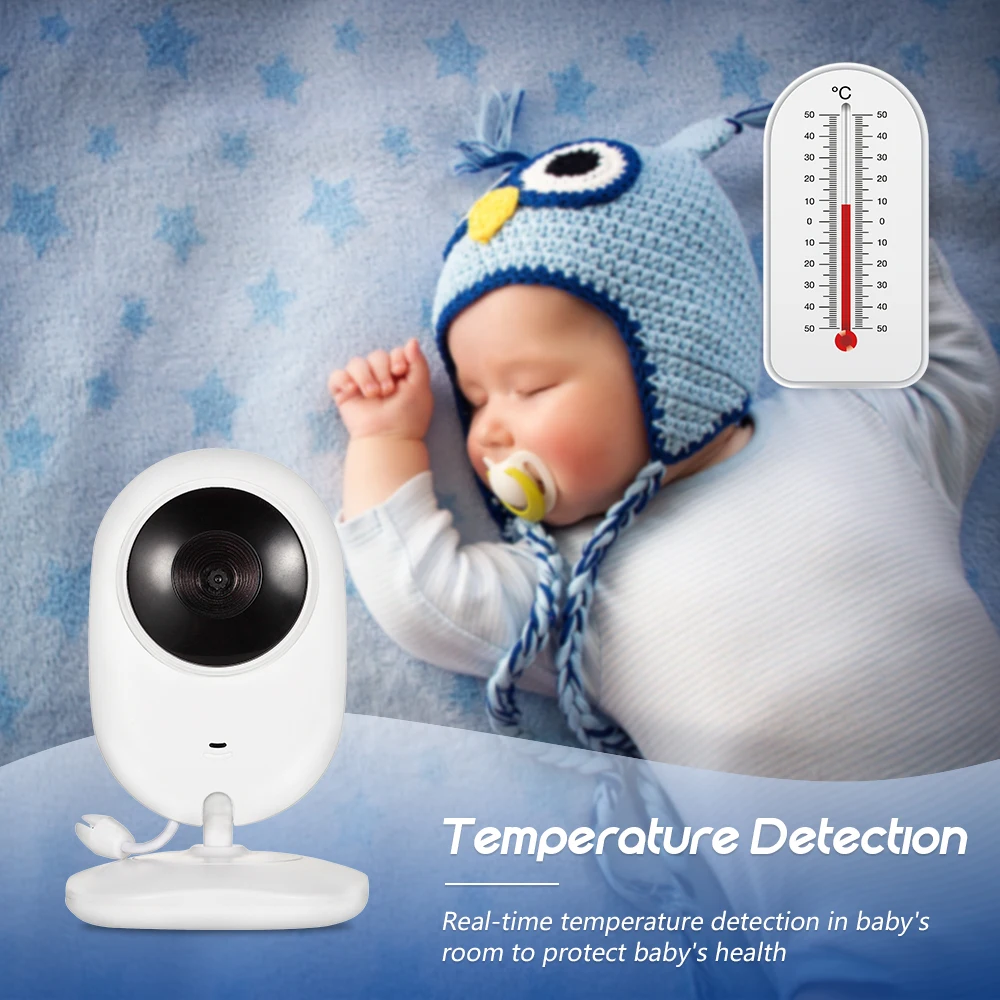 Оптовая продажа, беспроводное Обнаружение температуры, ночное видение, Двухсторонняя аудиосвязь, 3mp радионяня