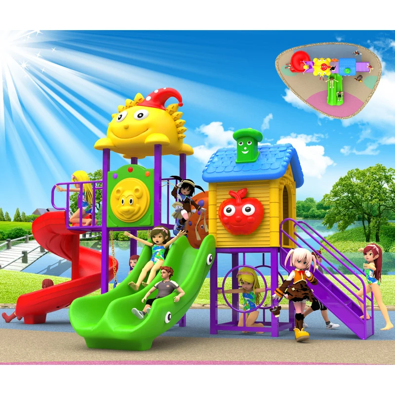 Детская пластиковая игровая площадка