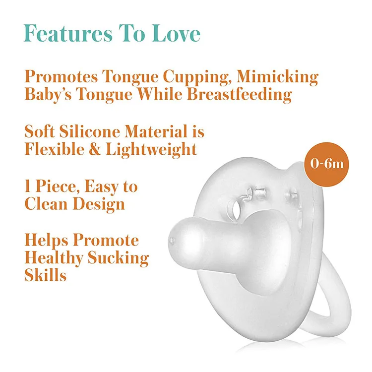 Горячая Распродажа Новое поступление Пищевая силиконовая соска для младенцев цветная