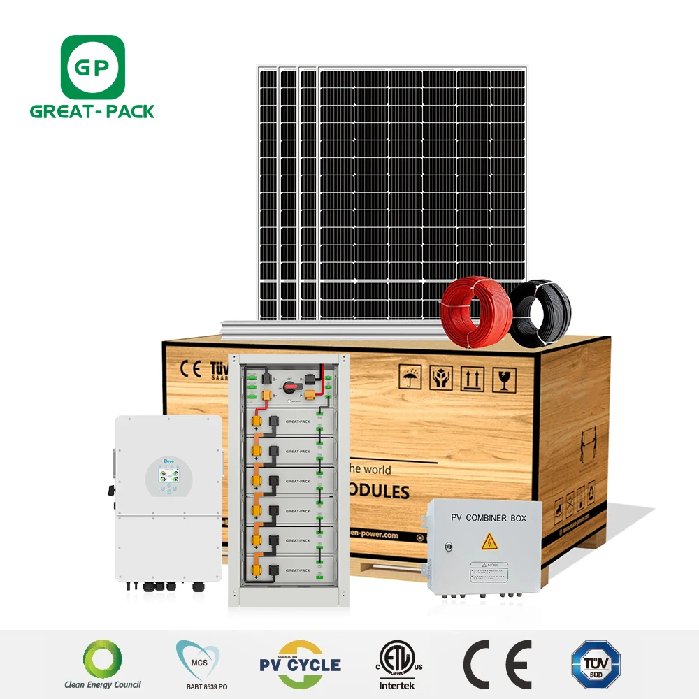 All in One Roof Solar Panels Kilwatt Hybrid Commercial Power Station Solar Energy System Kit 15kw 20kw 40kw 50 Anhui MPPT