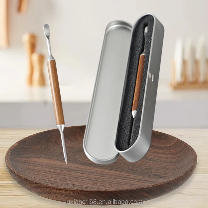 Espresso Coffee Tools Latte Stainless Steel Coffee Stirrer with Iron Gift Packing Box for Barista