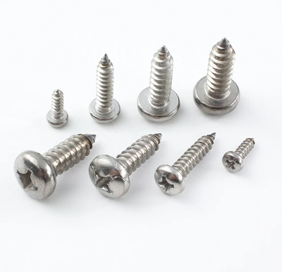 Factory 304Stainless Steel A2 A4 Cross Recessed Truss Head Machine Screws self tapping Screw
