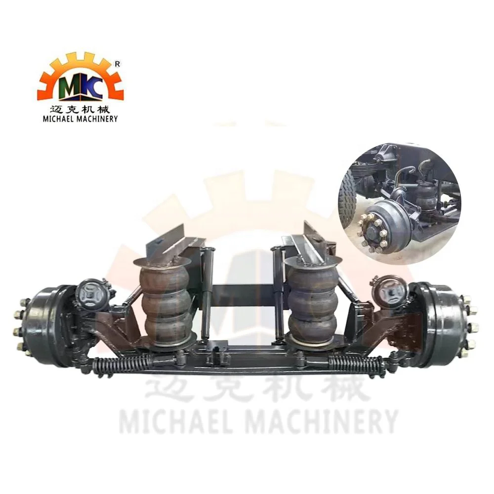 Пневматическая подвеска 9 тонн, переднее колесо, ведущая ось для североамериканского рынка, полуприцеп, самосвал