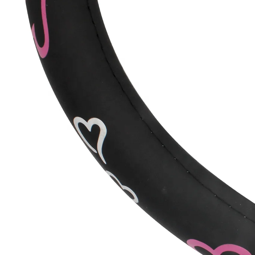 DIY Universal Luxury Soft Stretch-on Leopard Pattern Plush Steering Wheel Cover sets