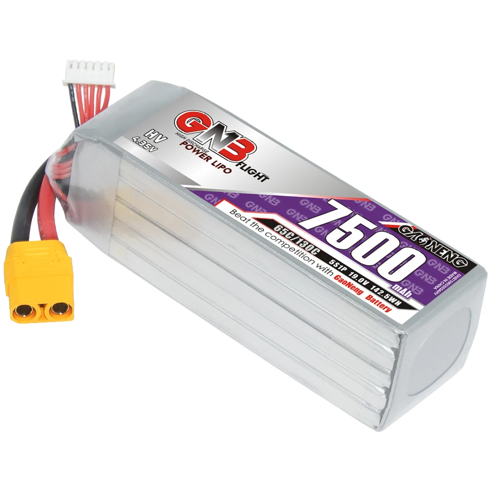 GNB GAONENG LiHV 7500 мАч 5S 19 В 65C 130C XT90 RC LiPo батарея автомобильный Дрон для самолета Мультикоптер лодки