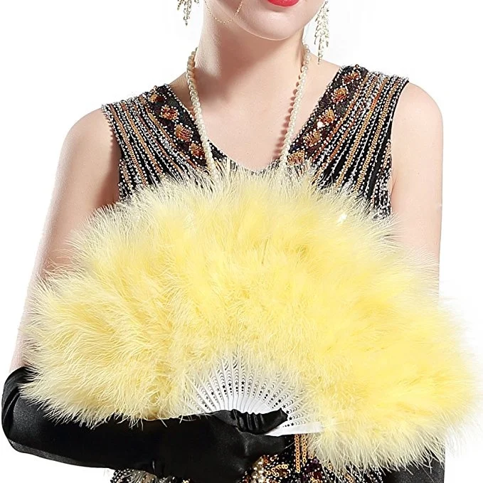 Крашеные белые танцевальные большие африканские свадебные женские перья индейки Марабу Поклонники для женщин костюм шоу декор чаепития аксессуар