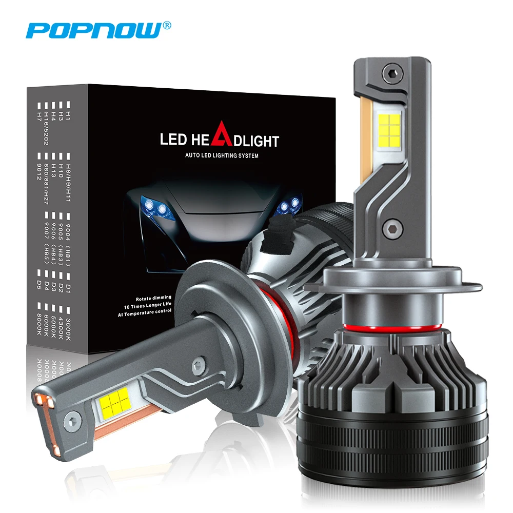 Bull Vision P7Q 200W 31000lm super bright auto lamp H4 led headlight bulb H7 H11 9005 led headlights for car accessories