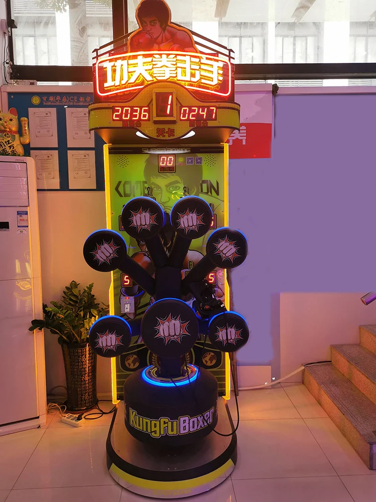 New Product Coin Operated Punch Amusement Sports Playing Hit Target For Boys Boxing Game Machine