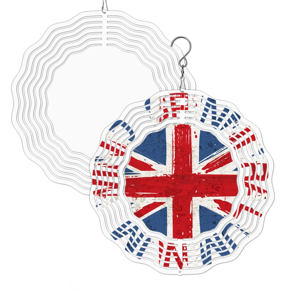 Subbank Sublimation Wind Chimes Wholesale Personalized Outdoor Hanging Decorative Blank Sublimation Wind Chimes