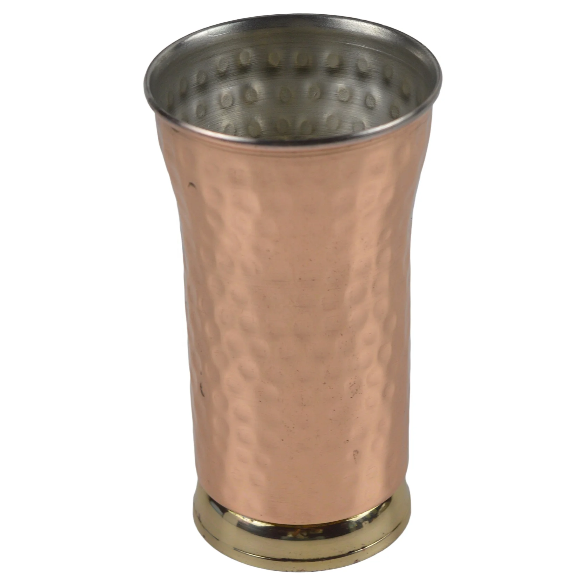 Wine Design Drinking Glass Brass Metal Finishing Plated And Punching Design Glass For Home Restaurant And Hotel Decor Design