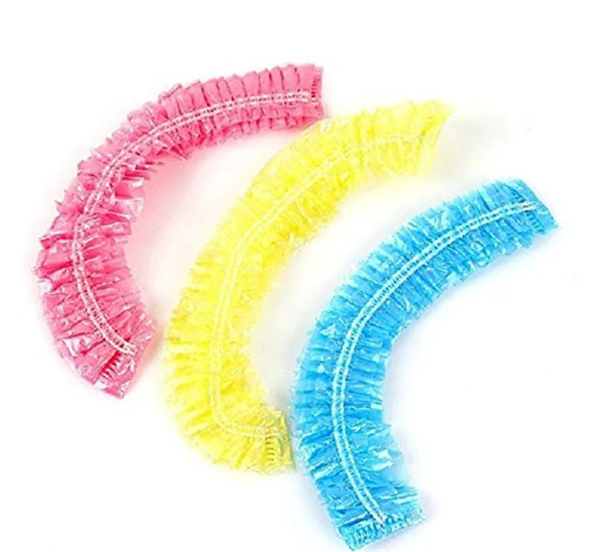 Waterproof Salon Hair Dry Processing Cap PE shower cap plastic headgear beauty strip disposable shower caps for bath
