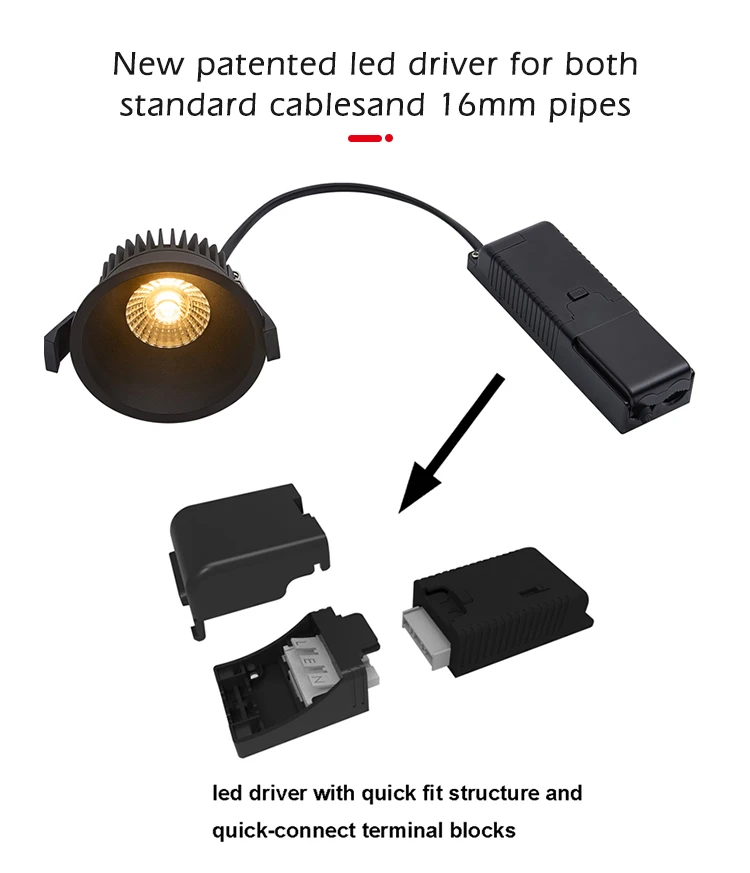 Indoor House Cob Down Light AC220V Aluminum Narrow Edge Silm Ceiling Recessed Spot Light Isolated Driver Dimmable Led Downlight