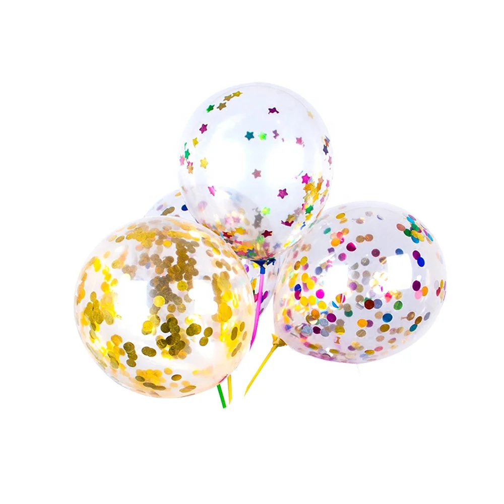 50pcs 12inch Confetti balloon Favors Decoration Party Supplies Anniversary Wedding Decoration for Wedding Event