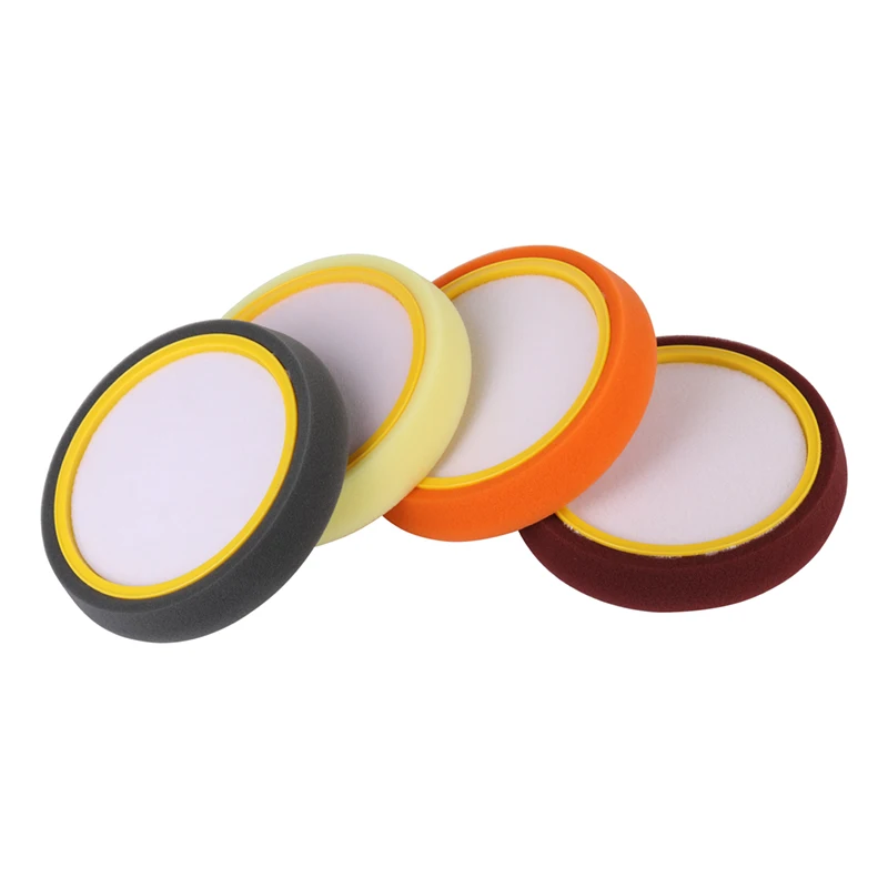 China factory 6.5 inch sponge Cutting buffing pads for RO polisher with center EVA ring backing