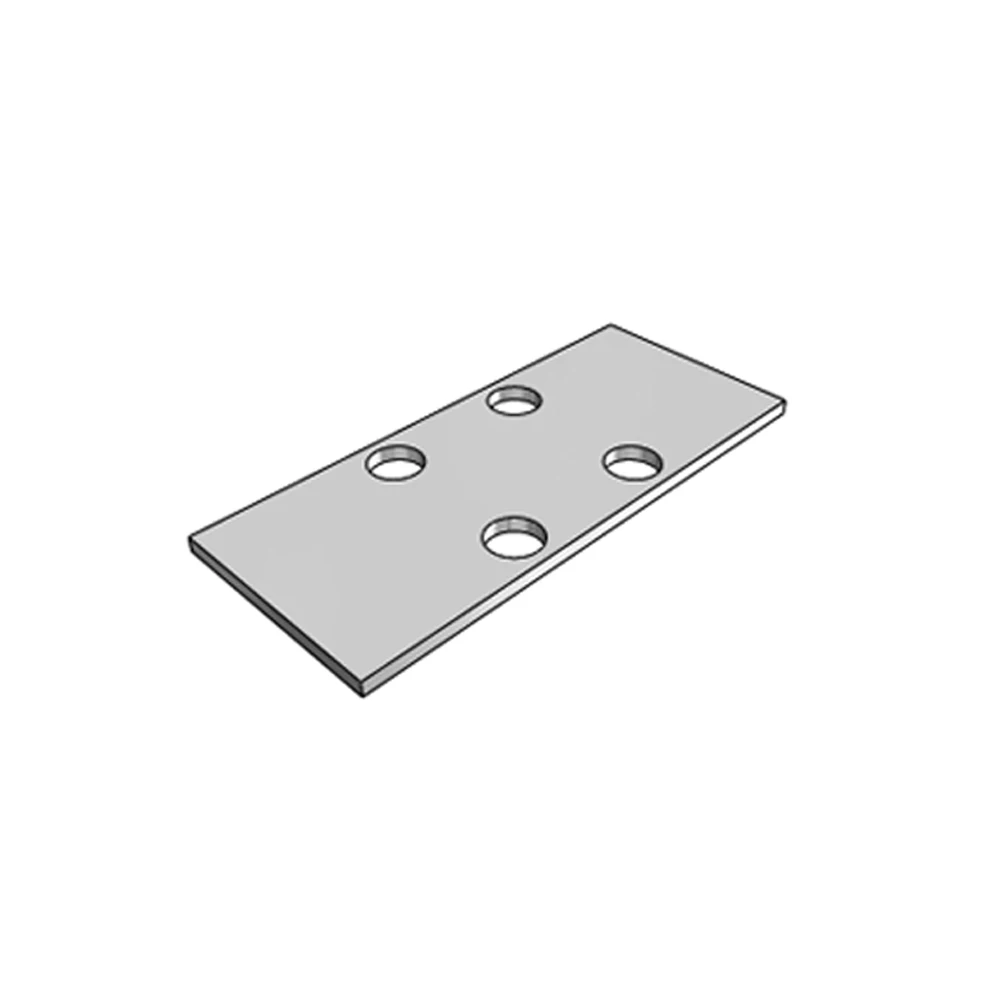 Customized Metal Stamped Flat L-Shape Corner Brace Mending Plates Bracket Zinc Plated Fixed Mending Plates