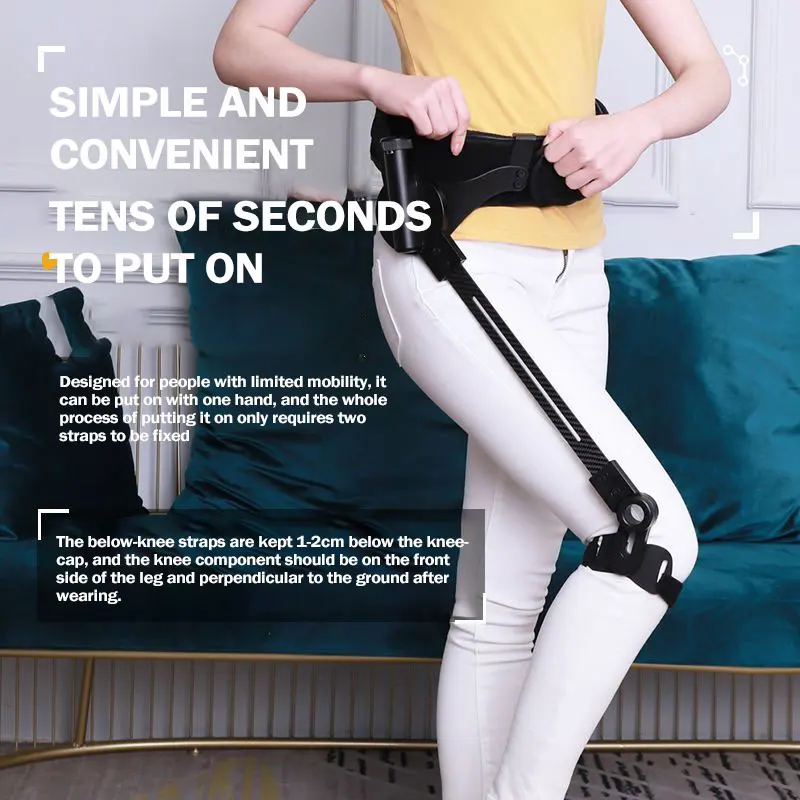 Elderly Stroke Hemiplegia Rehabilitation Walking Aid Leg Lift Walking Aid Leg Exoskeleton