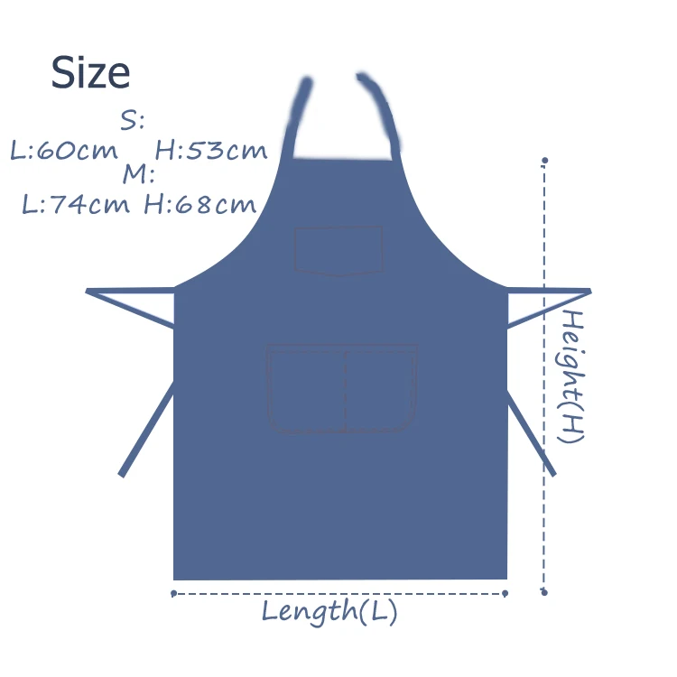 Wholesale Hot Sale Denim  Apron Children  Painting Apron Waterproof  apron for kids