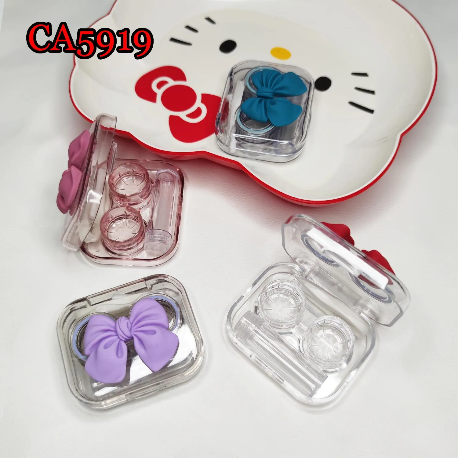 2021 New Popular Sailor Butterfly Contact Lens Case One-Body Colorful Travel Kits/Mate Box CA5919