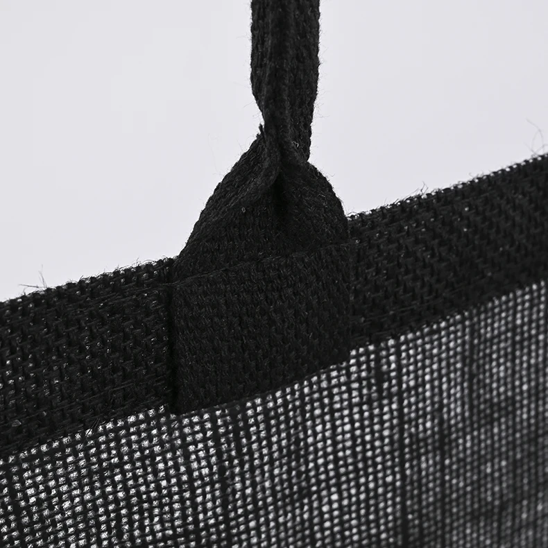 High quality waterproof jute gunny shopping tote beach bag for gifts