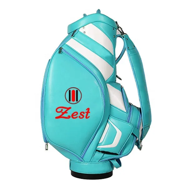 wholesale customer leather golf bag hot sale golf club Waterproof Leather Staff Bag Tour Golf bag With logo for Tournament