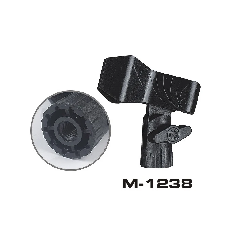 Plastic Black Mic Microphone Stand Clip Clamp Holder Mic Bracket Stand For Wired/Wireless Microphones Accessories