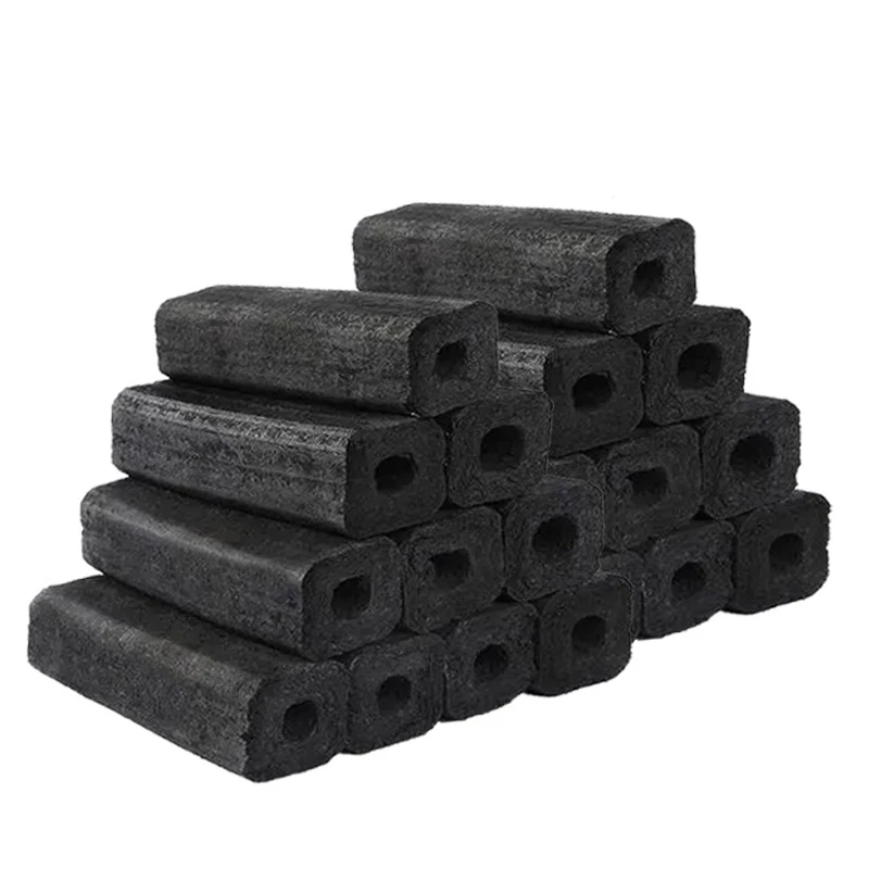 Long Burning Time Eco-friendly Natural Black Bamboo Fiber Charcoal for Bbq