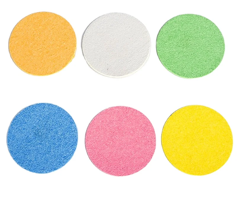 50 Count Compressed Facial Sponges Wood Pulp Cleaning Sponge for Facial Cleansing and Makeup Removal