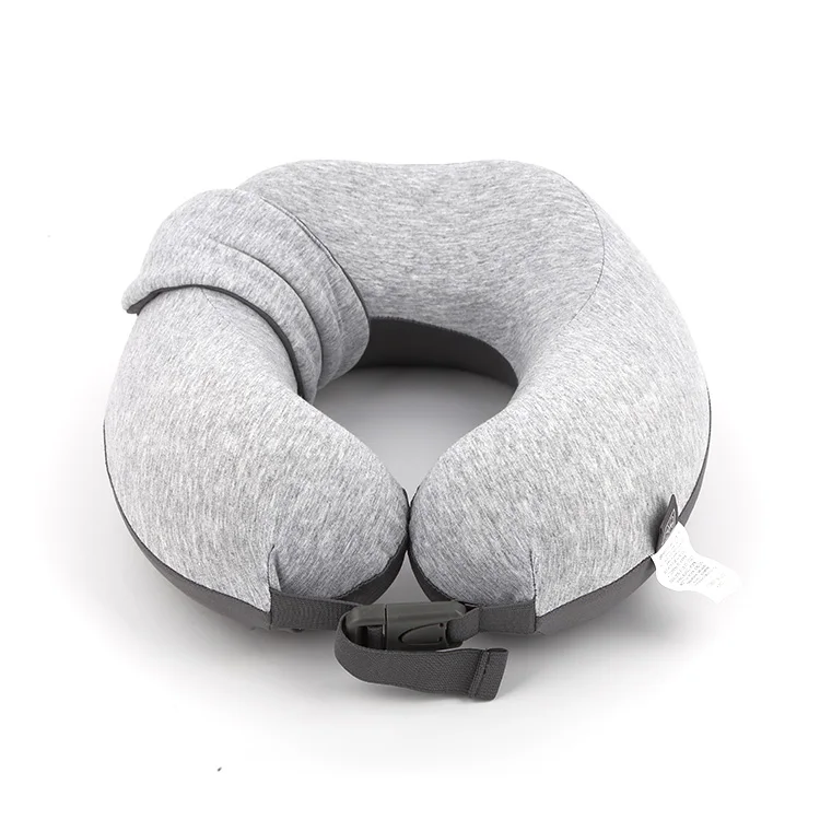 100% хлопок U форма памяти пузырь путешествия шарф шеи автомобиля Поддержка Подушка