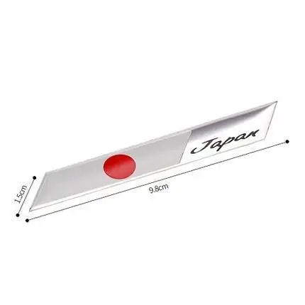 3D Custom Metal Car National Flag Metal Car Stickers Aluminum Emblem