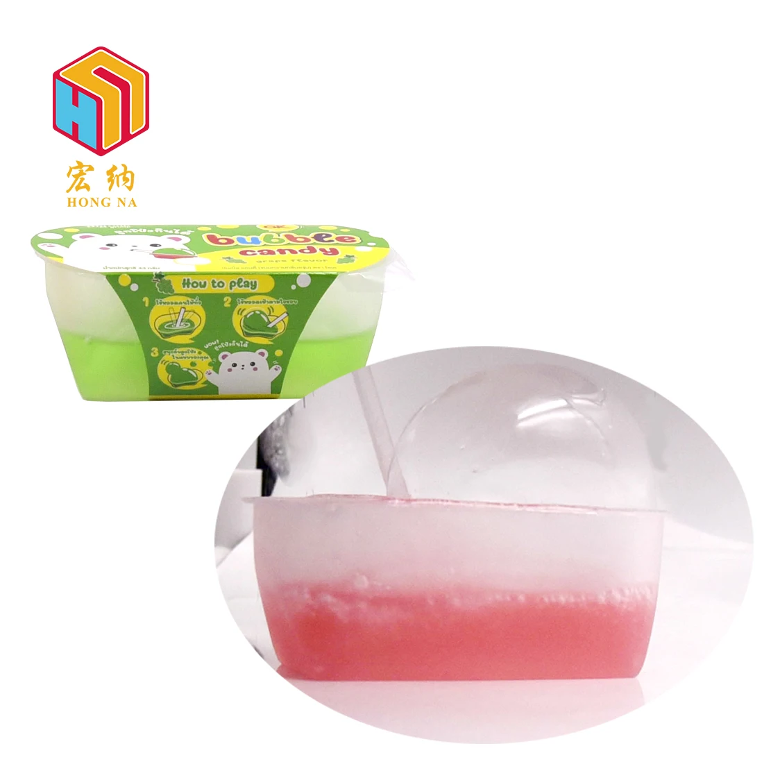 fruity syrup bubble jam candy Blow Bubble Candy gummy  candy