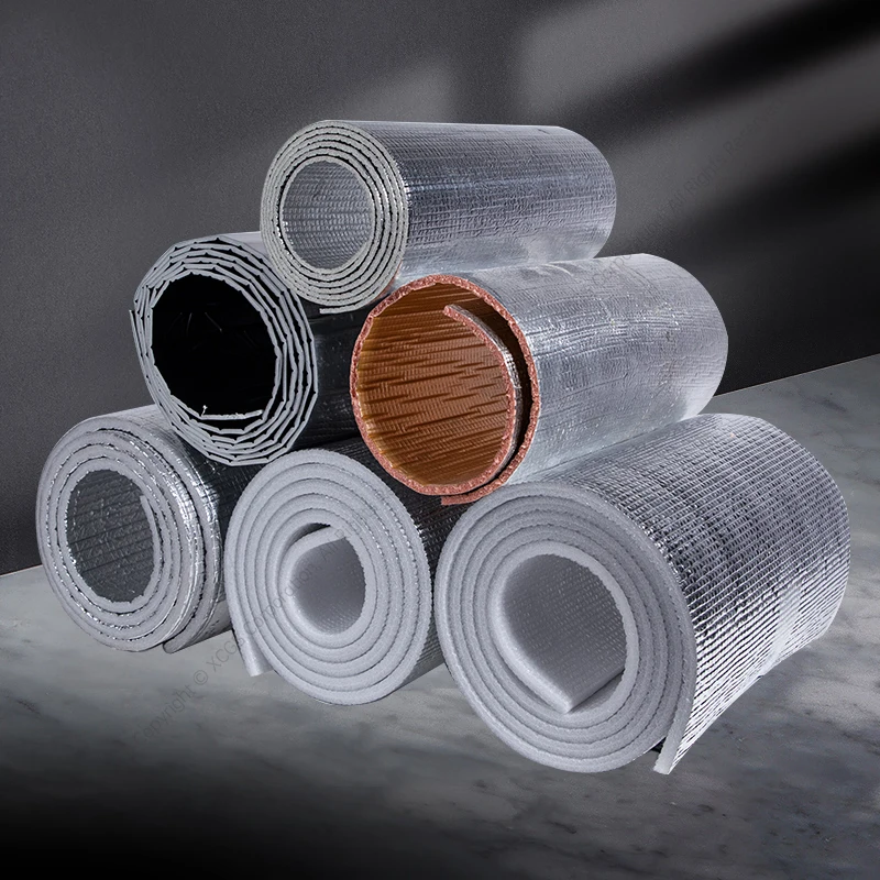 Aluminium Coated XPE/PE Foam Insulation Sheet 3mm 5mm 8mm customized Roof Heat Insulation