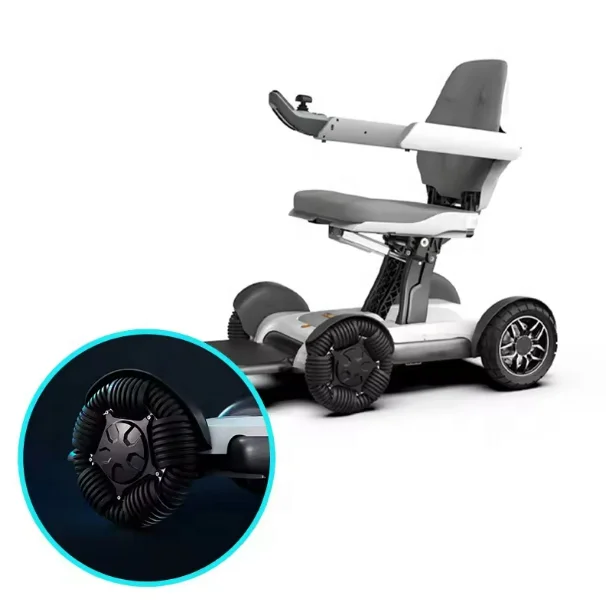 Интеллектуальный пульт дистанционного управления нового типа полностью автоматическая складывающаяся инвалидная коляска для пожилых людей