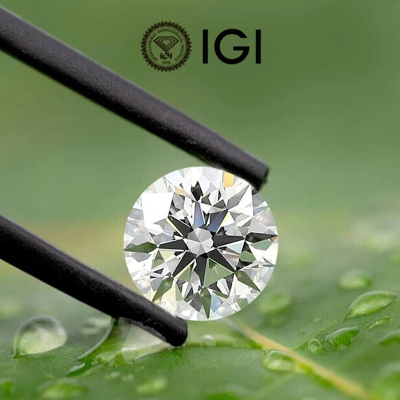 Акция Starsgem сертификат HPHT CVD IGI 1CT Круглый Блестящий Ограненный D VVS лабораторные алмазы свободные синтетические бриллианты