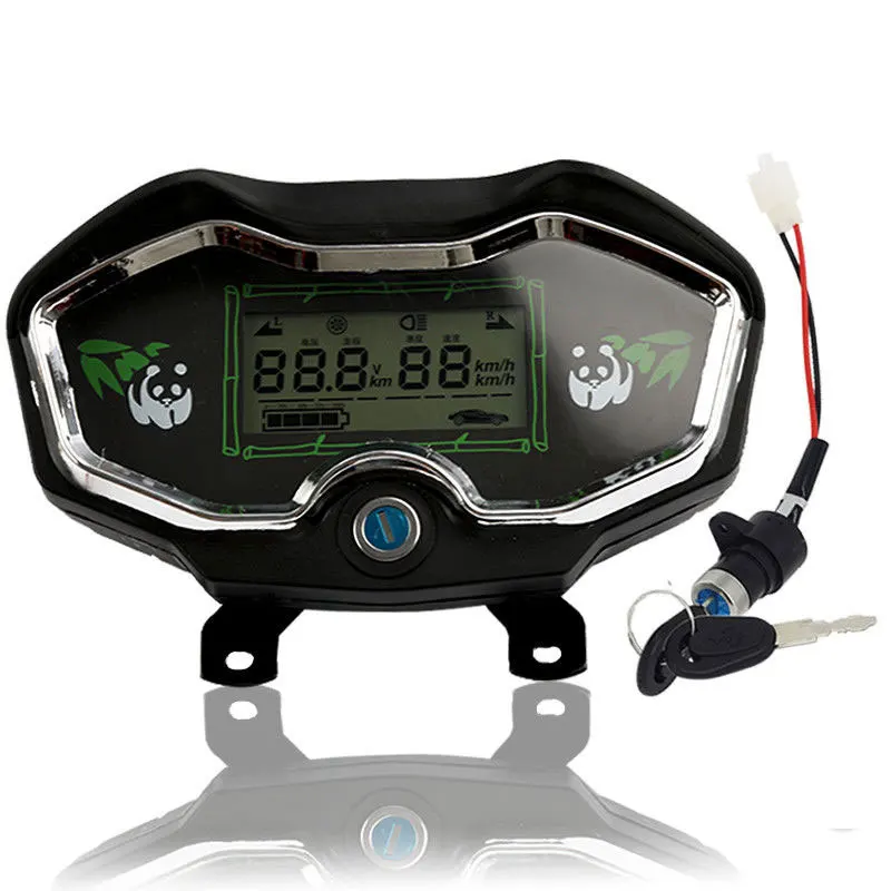 48V-72V Electric tricycle Motorcycle instrument LED LCD Display with speed and power displayed