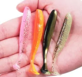 Rising Hot t-tail trilling casting lead head hook bass Mandarin fish paddle tail soft bait soft worm plastic soft fishing lures