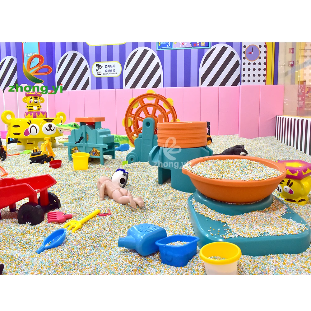 Zhongyi Amusement Patent Large Sand Pool Toys Kids Sand Pit Outdoor Beach Sand Toys for Indoor Playground
