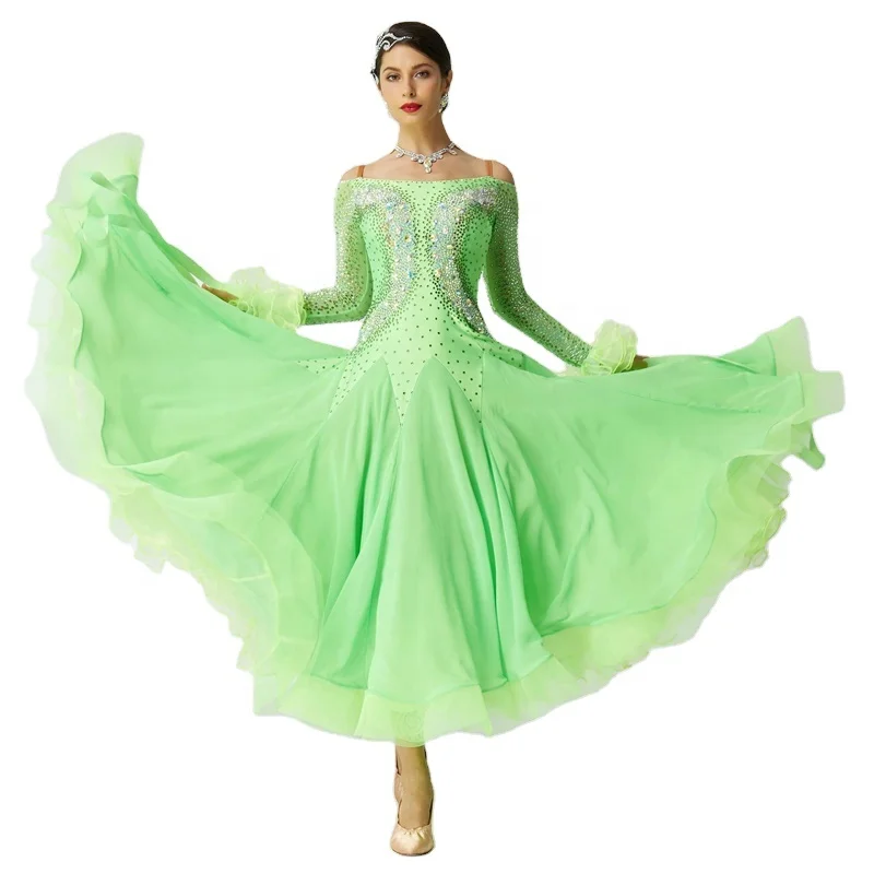 B-19378 Yundance new national standard modern dance dress competition ballroom dance costumes dress customization for sale