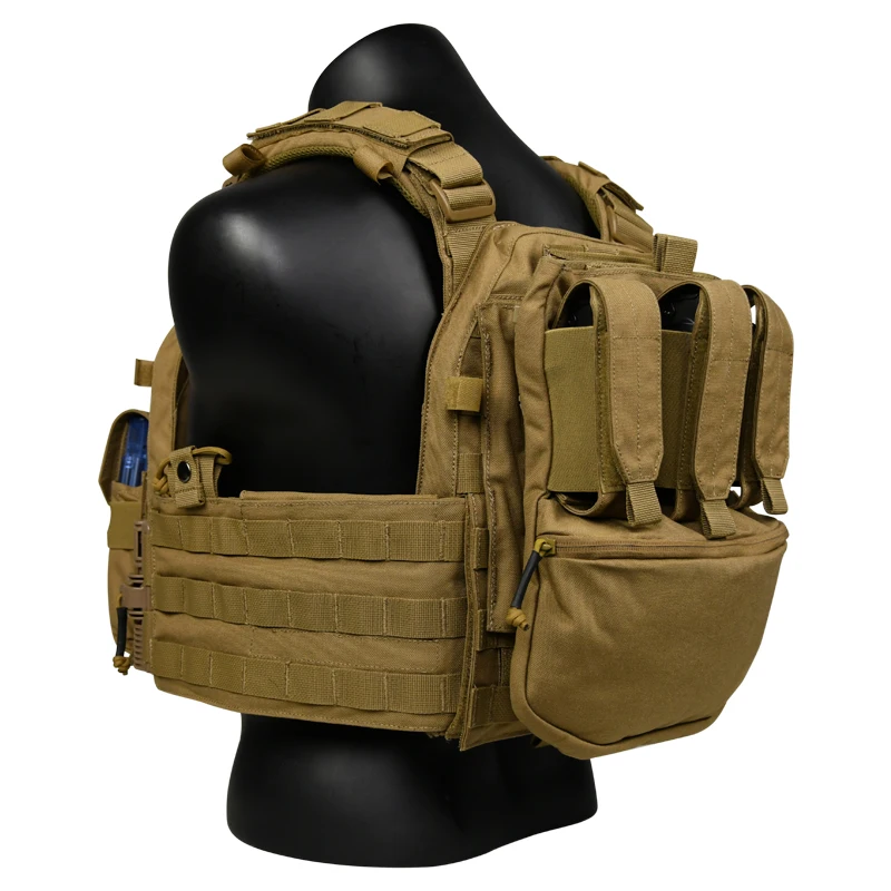 GAF 1000D nylon vest tactice coyote brown body protective vest durable tactical vest plate carrier
