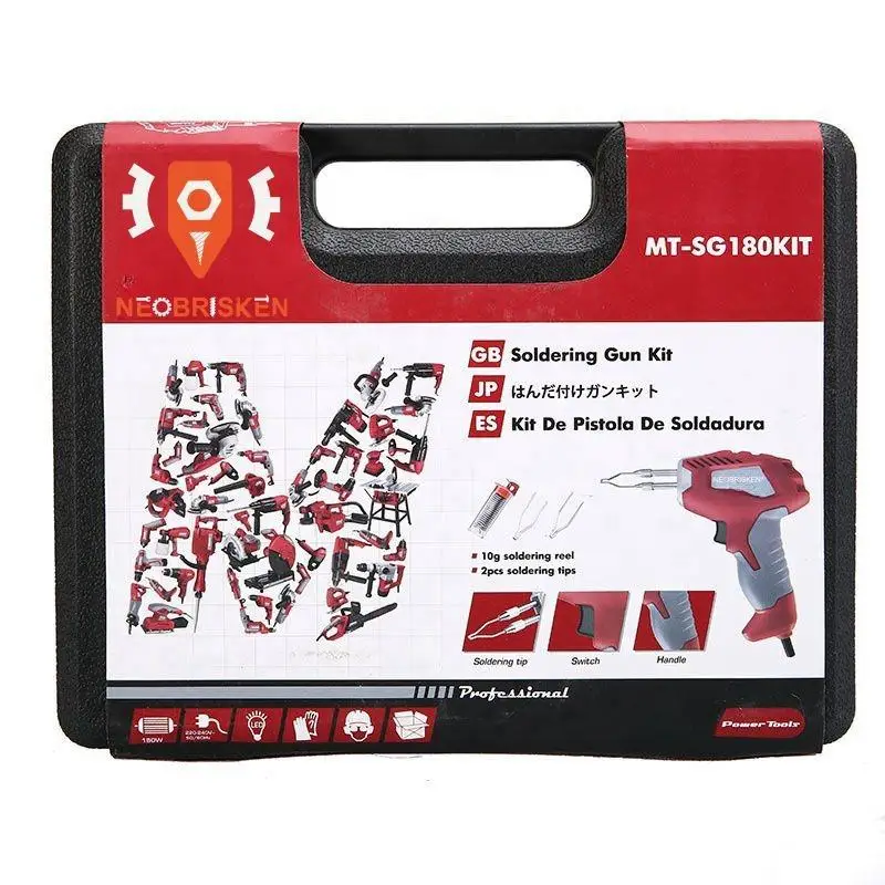 180W Manual Feeding Handheld Soldering Gun with Pistol Grip Electric Iron for Welding Functions