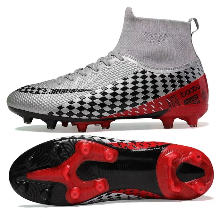 weshine custom wholesale fashion sports indoor turf soccer shoe sock football original boots for men kids