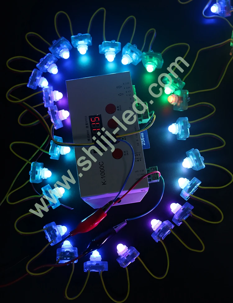 Wholesale Led Pixel String Light RGB full color programmable DC5V LED Modul ws2811 12mm waterproof pixel square