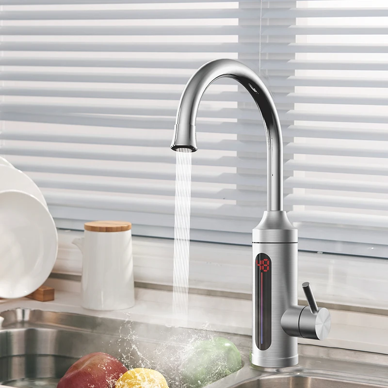 hot sale  water heater Home kitchen  bathroom electric heating faucet instant heating faucet 3300W  LED display