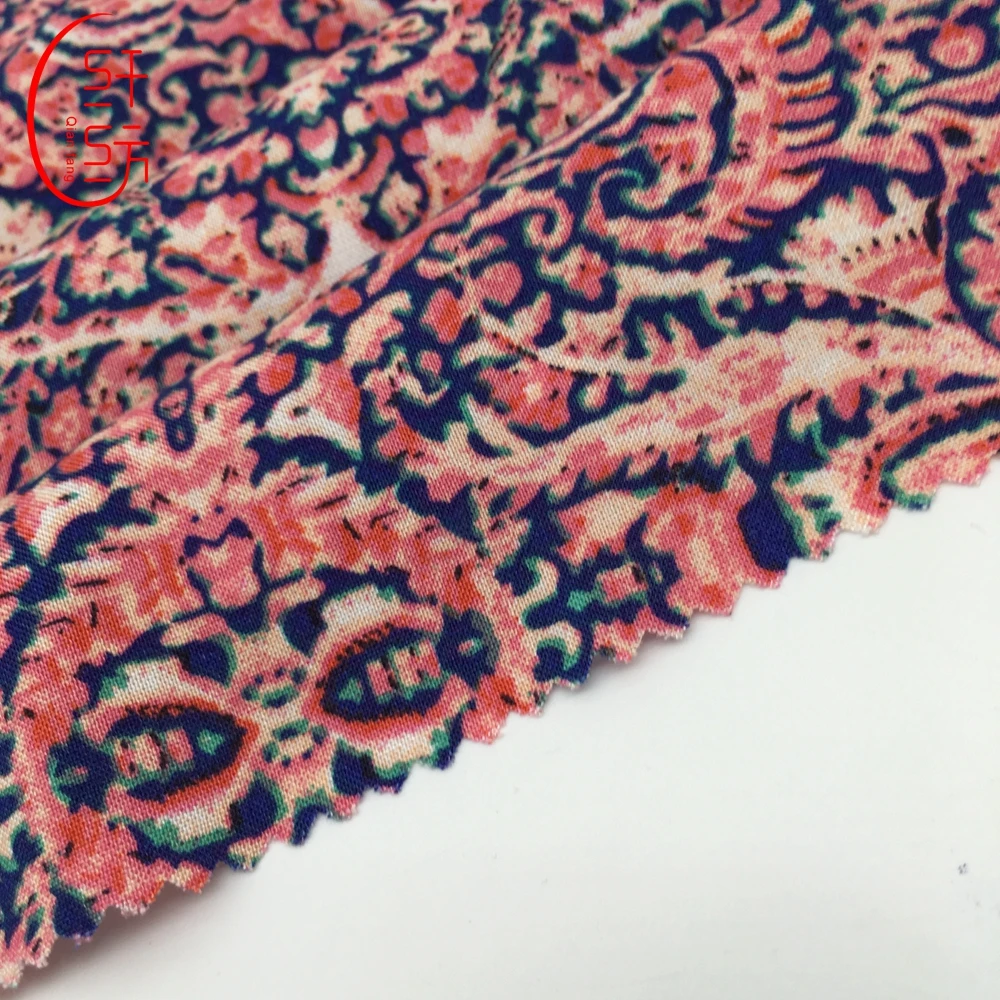 Wholesale hot woven rayon cheaper viscose fabrics cloths for african clothing fabric women nice dress