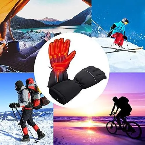 Outdoor Indoor Electric Battery Heated Gloves for Men and Women Hand Warmer Glove Liners for Climbing Hiking Cycling