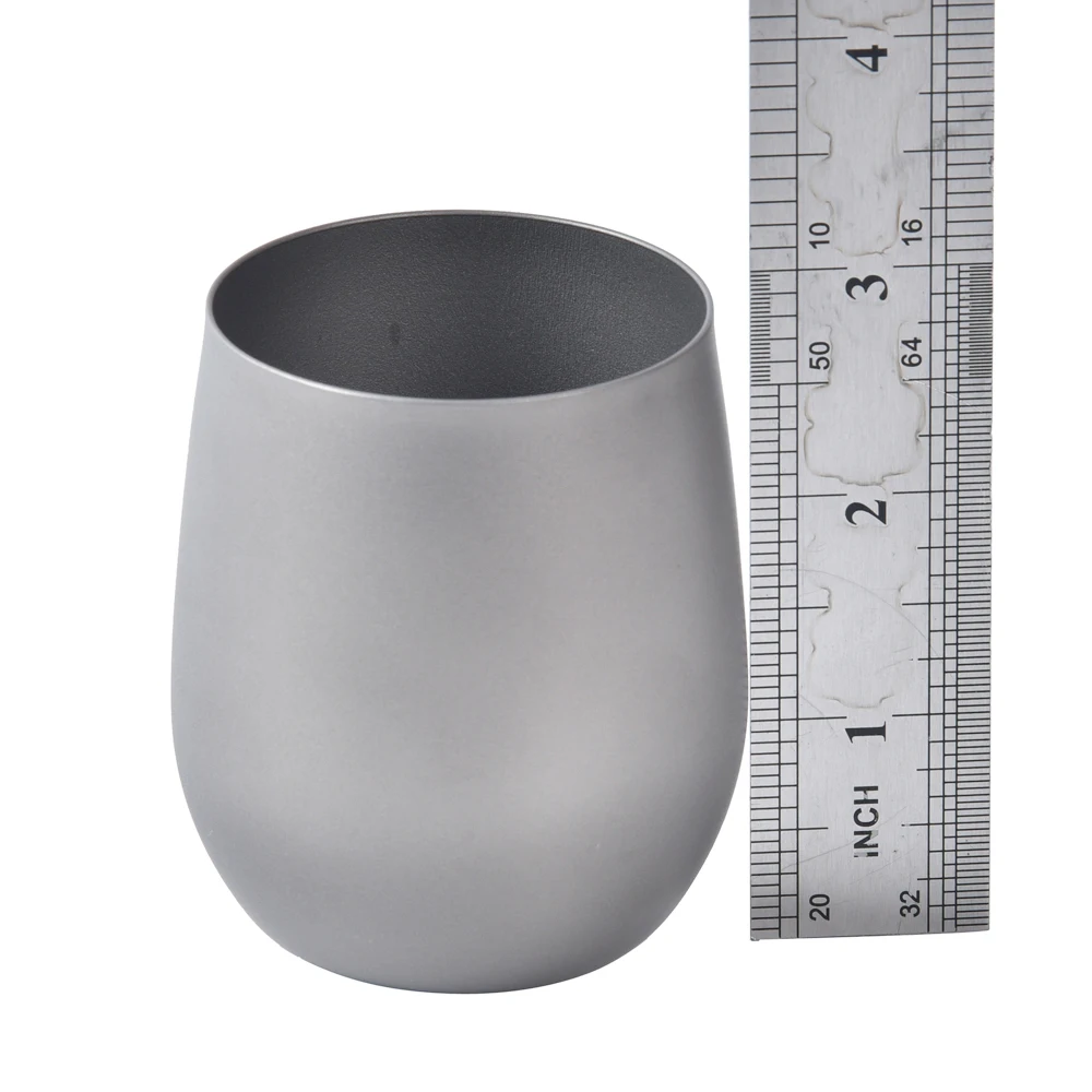 New Pure Titanium Goose Egg Cup Outdoor Camping Teacups Mug Home Coffee Cup 120ML Titanium Cup Outdoor Camping