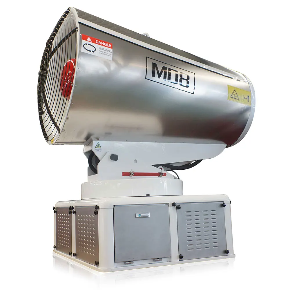 Made In China dust suppression fog cannon machine intelligent electric 80m dust fog cannon for cement plant ,thermal power plant