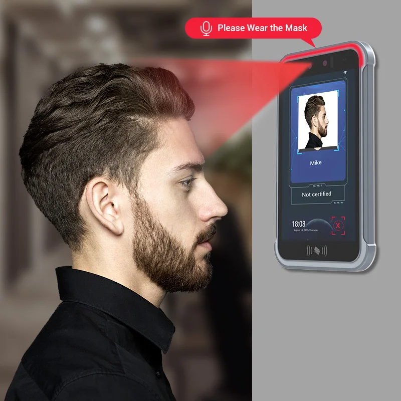 8inch cloud base face access control camera biometric face recognition device