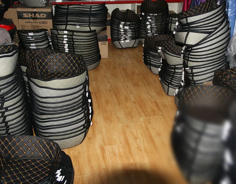 New design pvc leather 3d waterproof motorcycle trunk mat